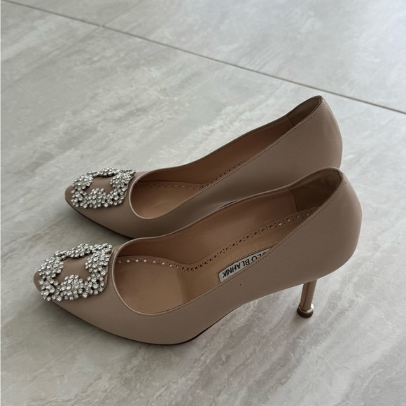 Manila Blahnik Nude Heels - Picture 2 of 12